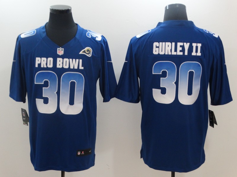 Men's Los Angeles Rams Todd Gurley II #30 Blue Jersey